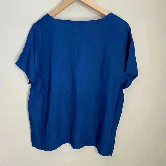 Vera Bradley Blue‎ Floral-print Tie Sleep Top - Picture 7 of 8